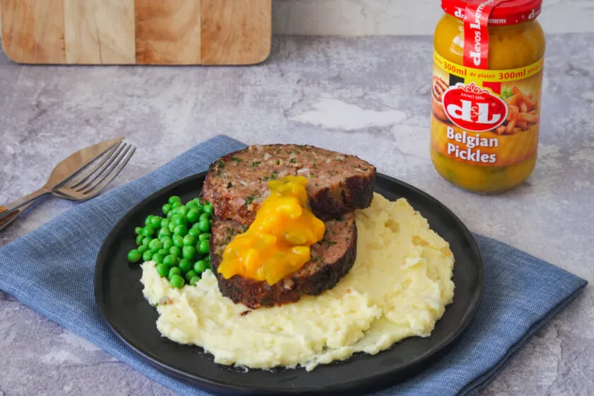 Pain de viande avec purée de pommes de terre