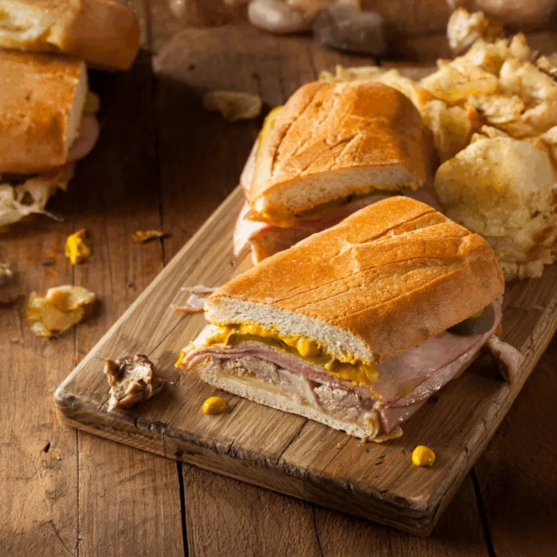 Cubano sandwich met mosterd