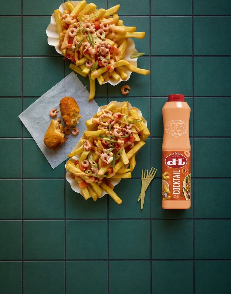 Loaded fries Garnalen cocktail